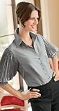PLEAT SLEEVE BLOUSE