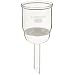 Chemglass CG-1402-19 Glass Buchner Filtering Funnel with Medium Frit, 150mL Capacity, 16mm OD x 75mm Length Stem, 60mm Diameter