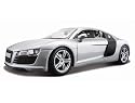 Audi R8 in silver 1:24 scale model from Maisto