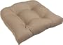 Arlee Brushed Twill Non Slip Chair Pad, Tan