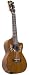 Ohana Solid Mahogany Abalone Inlay Cutaway Concert Ukulele