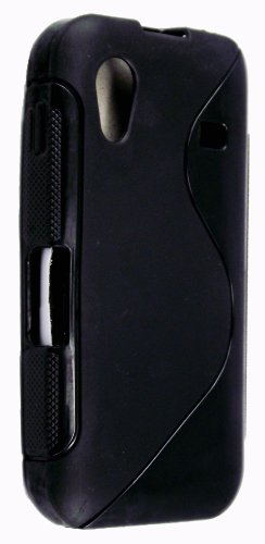 A PACK OF BLACK + PURPLE COLOUR GEL PROTECTION CASE COVER FOR SAMSUNG GALAXY ACE S5830