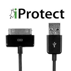 ORIGINAL IPROTECT Apple USB Sync Datenkabel Ladekabel HIGHSPEED f�r iPod & iPhone 3G 3GS 4 4S 4G Classic Touch Nano 1G 2G 3G Photo Mini BLACK SERIE SCHWARZ