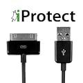 ORIGINAL IPROTECT Apple USB Sync Datenkabel Ladekabel HIGHSPEED f�r iPod & iPhone 3G 3GS 4 4S 4G Classic Touch Nano 1G 2G 3G Photo Mini BLACK SERIE SCHWARZ