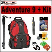 Tamrac Adventure 9 (5549) Photo/Computer Backpack (Red/Black) + Accessory Kit