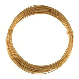 0.4mm Gold Plated Jewellery &amp; Hobby Wire - 15m : Pack of 1