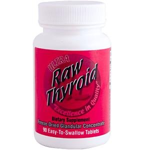 Raw Thyroid - 90 tabs,(Ultra Glandulars) by Ultra Glandulars