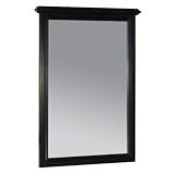 American Bath Factory W3-2535-BK-3-NA Le Chateau Vertical Mirror in Old World Black