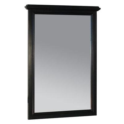 American Bath Factory W3-2535-BK-3-NA - Cape Mansion Vertical Mirror in Old World Black