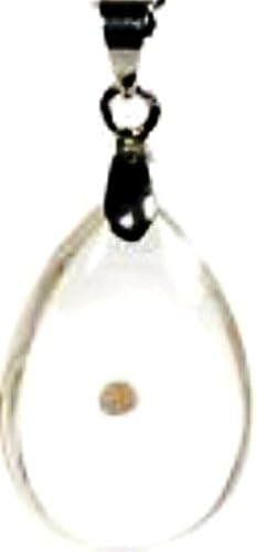 Pendant Mustard Seed Necklace on 20" Sterling Silver Plated Chain on Scripture Card