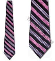 Pink Ribbon striped ties Breast Cancer Awareness Mens NeckTies