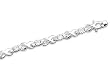 7" Sterling Silver CZ Tennis Bracelet with " X"