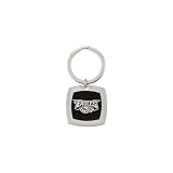 Stainless Steel and Black Enamel Philadelphia Eagles Keychain