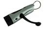 Hand Crank Silver Dynamo 5 Leds Flashlight with Personal Alarm and Car Charges Function