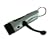 Hand Crank Silver Dynamo 5 Leds Flashlight with Personal Alarm and Car Charges Function