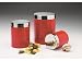 Kitchen & Housewares : Acrosteel 3-pc. Canister Set - Red
