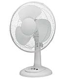 12" Oscillating Desk Fan
