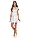 Jump Juniors D'orsay Lace Illusion Cap Sleeve Dress
