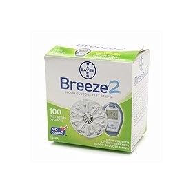 Ascensia Breeze2 Test Discs, Box of 100