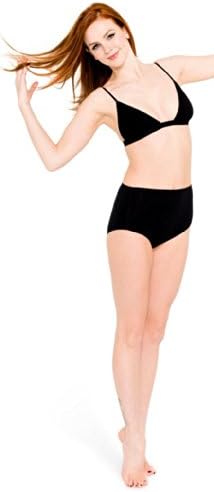 Les Lunes Women's Lea Bamboo Retro Knickers S Black
