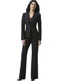 Calvin Klein Plus Size Pinstriped Pant Suit with Shell