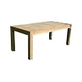 Ambientehome 62790 Tisch Mykonos Esstisch ca. 180 x 90 x 75 cm, Teakholz