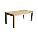 Ambientehome 62790 Tisch Mykonos Esstisch ca. 180 x 90 x 75 cm, Teakholz