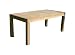 Ambientehome 62790 Tisch Mykonos Esstisch ca. 180 x 90 x 75 cm, Teakholz
