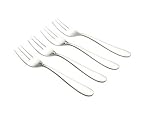 Alessi 4 Piece Pastry Fork Cutlery Set Nuovo Milano Design Ettore Sottsass