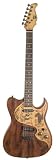 AXL Western Badwater Eldorado Electric Guitar, Antique Brown