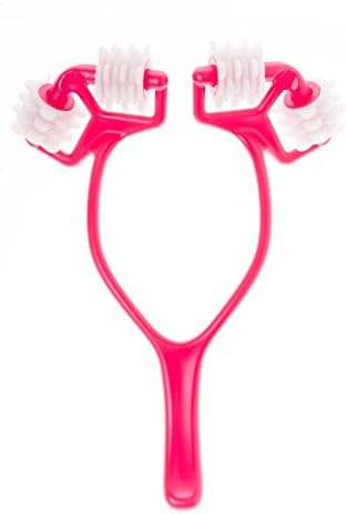 Red Handle Hot Pink Bust Roller Firming Enhancer Breast Massager Chest Massager Plastic Massager