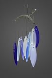 Goose Rocks Designs Etna-b Handcrafted Stained Glass Wind Chime