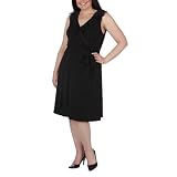 Women's Plus-Size Merona® Ebony Sleeveless Wrap Dress