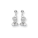 Sterling Silver Disney Donald Duck Earrings