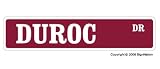 DUROC PIG -Street Sign- swine hog farmer farm breed