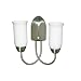 Coventry Twin Wall Light Satin Nickel Finish 2x40W