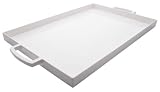 Zak Designs 17 by 11-1/2-Inch Large Rectangular Tray, White
