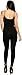Staand Apparel - Womens Spaghetti Strap Catsuit Unitard Tank Jumpsuit (Large