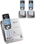 AT&T TL71308 5.8GHz Digital Three Handset Cordless Telephone (Titanium and Metallic Charcoal)
