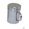 Rink Drink Stainless Steel 10oz Dredger Shaker with Handle - Ideal for Sugar, Salt, Icing Sugar, Flour, Chocolate, Cappuccino, Cocoa, Mince Pies, Pancakes