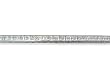 Sterling Silver 12.6 CTW Channel Set Square CZ 8" Bracelet