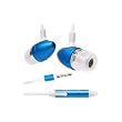 Premium Blue 3.5mm Aluminum Handsfree Stereo Headset Headphone Earphone with Built-in Microphone Remote for Apple Ipod Itouch Iphone 2g 3g 3gs Zune Mp3 Player PDA