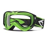 Smith Warp Motorcycle Goggles Green Frame w/Clear Lens