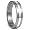 Tungsten Carbide Silver Inlay Wedding Band Ring Sz 10.5