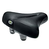 Sportourer Sattel ZETA COMFORT GENUINE GEL, schwarz