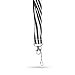Zebra Black/White Lanyard keychain holder 25mm x 48cm