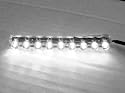 White 9 LED Strip NEON MOTORCYCLE / CAR / BOAT / HOME / POD LIGHT BRIGHT ACCENT GLOW 9LED FLEXIBLE WATER PROOF, Aquarium Light Under Water Proof Tank