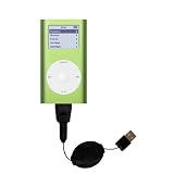 Retractable USB Cable for the Apple iPod Mini with Power Hot Sync and Charge capabilities - Gomadic Brand w/ TipExchange Technology