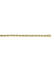 CleverEves 14Kt Yellow Gold Solid Link 4.3mm Bracelet