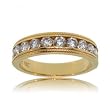 Diamond Anniversary Band 14KT Yellow Gold 1/2 CT Channel Set -